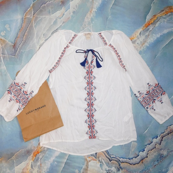 Lucky Brand Tops - XMAS SALE Lucky peasant blouse